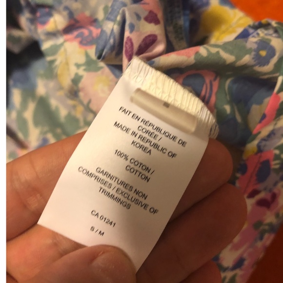 and April boho pastel floral off shoulder blouse NWT - Picture 4 of 8